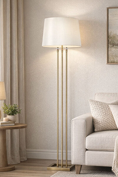 Taşcan Aydınlatma Lona Eskitme Lambader Krem Şapka Modern , Yatak Odası, Salo...