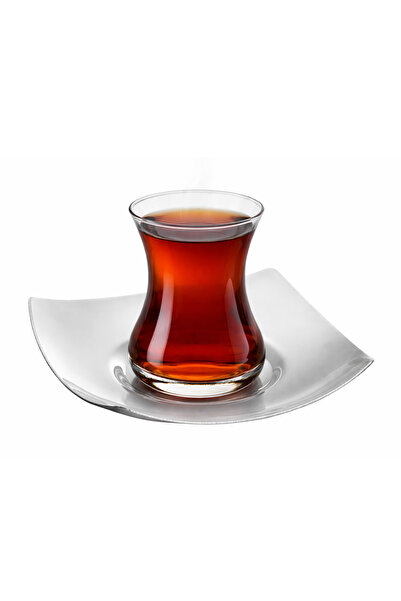 Arsel Nova Sade Tea Plate Set of 6, 304 Quality