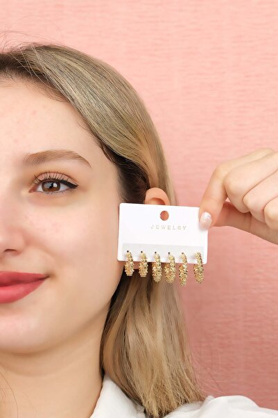 Jack Ferrero Kadın Prinç Renk Atmaz Garantili Küpe