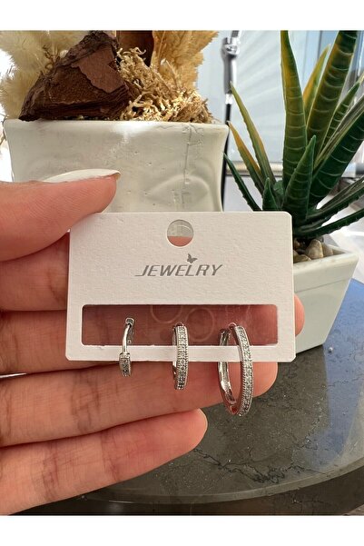 Jack Ferrero Çelik Renk Atmaz Garantli Faturalı Küpe