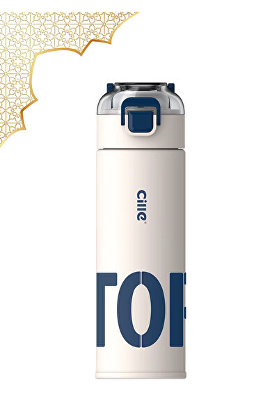 CILLE زجاجة مياه رياضية معزولة حراريًا سعة 16.9 أونصة سائلة (500 مل)