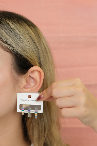 Jack Ferrero KADIN ÇELİK RENK ATMAZ  KÜPE