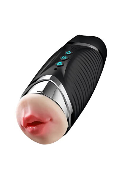 OEM Двуспален мастурбатор, 3D уста и вагина, функция за нагряване, 10 режима ...