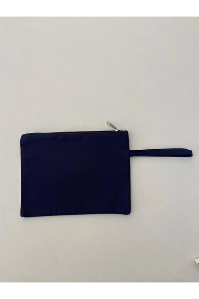 ETİFA Renkli Clutch Çanta Lacivert