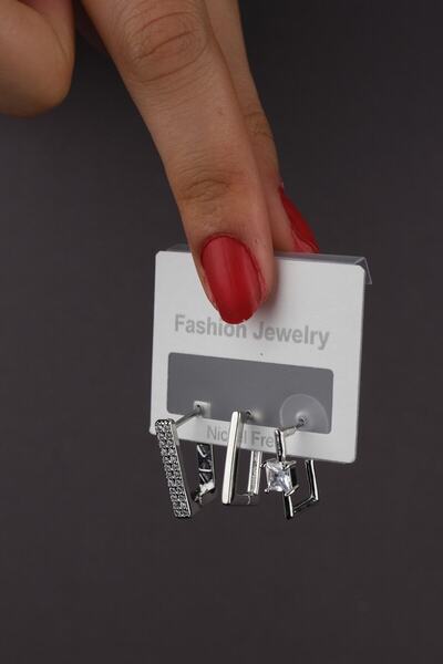 Jack Ferrero أقراط من الفولاذ مع فاتورة دون ضمان تغير اللون