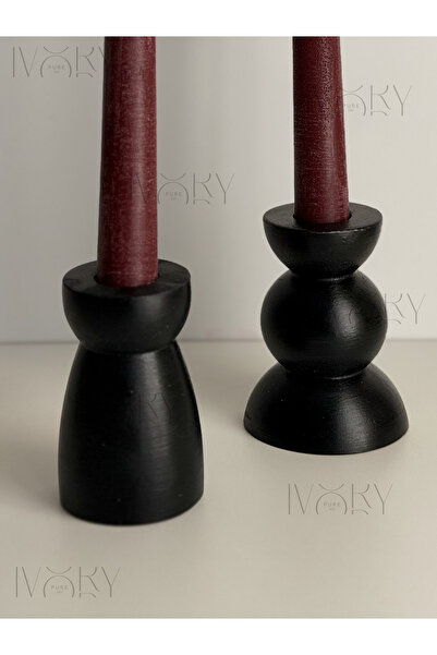 ivorypure.co 2'li Şamdan Mumluk