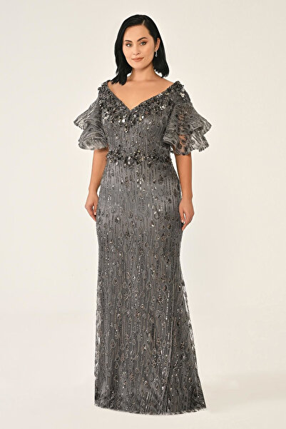 sachin and babi light blue dress R&M Richards 5623W Long Plus Size Evening Dress