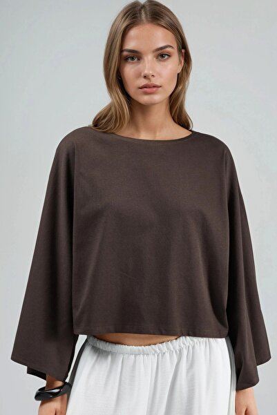 Hiccup Μπλούζα BUSEM με άνετη εφαρμογή και λαιμόκοψη καγιάκ