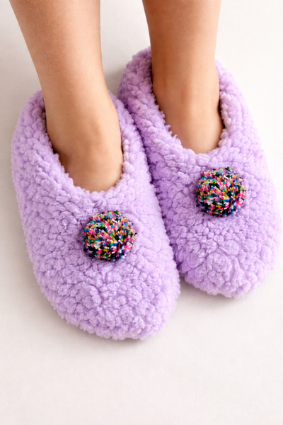 Chirpy My Baby Kumsal Non-Slip Sole Children's Home Slippers with Different C...