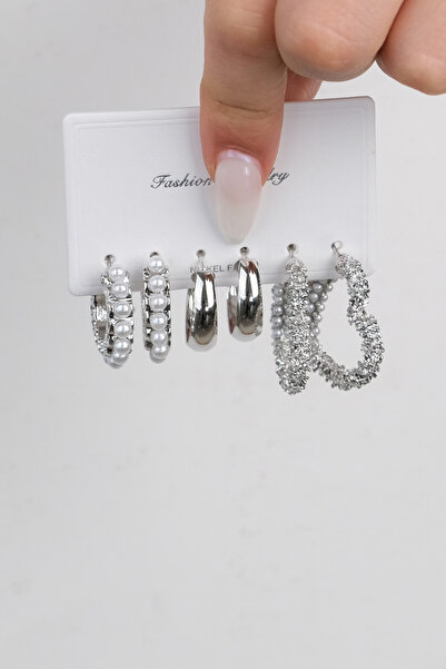 Jack Ferrero KADIN ÇELİK RENK ATMAZ 6 LI KÜPE MODELİ