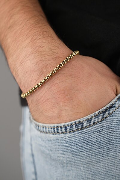 Jack Ferrero سوار جلدي للرجال بقفل فولاذي لا يبهت اللون