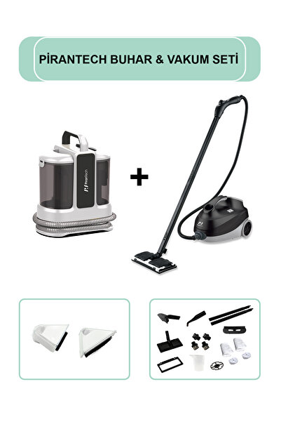 PiranTech KT-703 Koltuk ve Halı Yıkama Makinesi & CB-107C Çok Fonksiyonlu Buh...