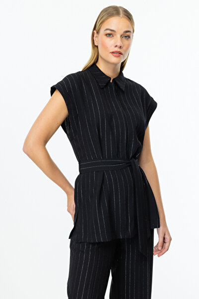 ON Чорний жилет з поясом для надувного матраца, модель 54347