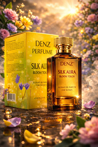 DENZ SİLK AURA BLOOM TOUCH KADIN PARFÜM ÇİÇEK BAHÇESİ EXTRAİT DE PARFÜM %40 E...