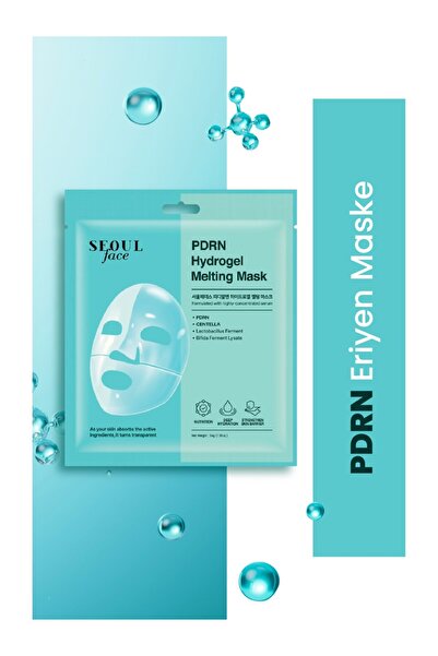 Dermal Pdrn Hydrojel Eriyen Maske Nemlendirici Eriyen Kore Maskesi Onarıcı Şeffaf Jel Maske 34 gr 2 Adet