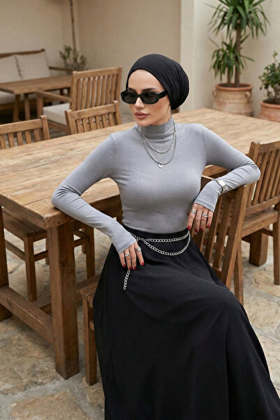 Zeneva Collection Γκρι γυναικείο κορμάκι με κορδόνια – ελαστικό ύφασμα