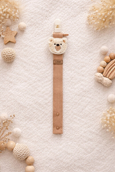 Caramell Ayıcık Desenli Emzik Askısı 1981