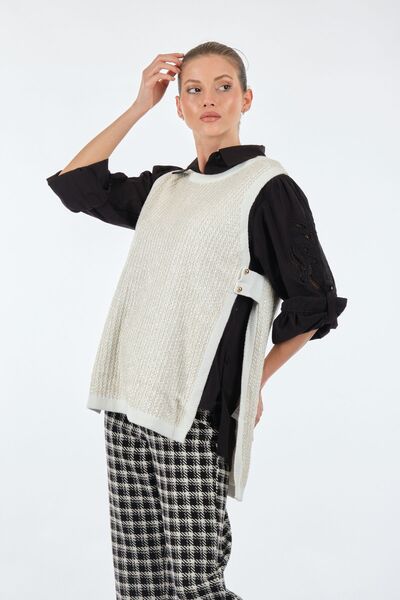 Unique fashion Унікальний оверсайз-жилет середньої довжини для жінок - мініма...