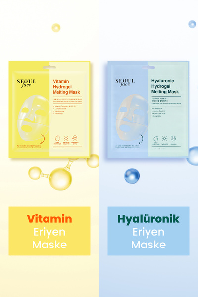 Dermal Hydrogel Transparent Melting Mask with Vitamins and Hyaluronic Acid Ex...