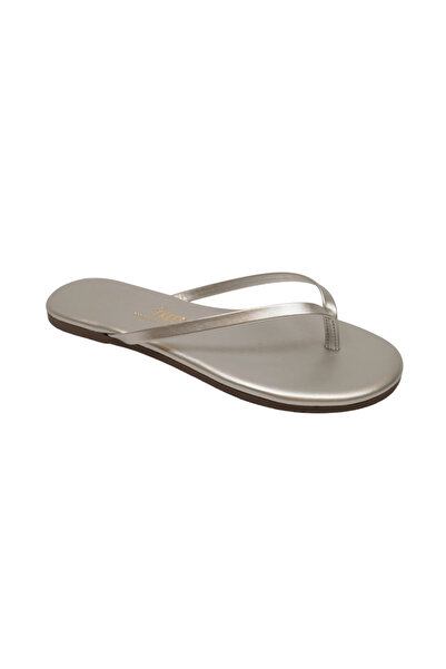 Tkees Women's Classic Silver Stylish Daily Flip Flops
