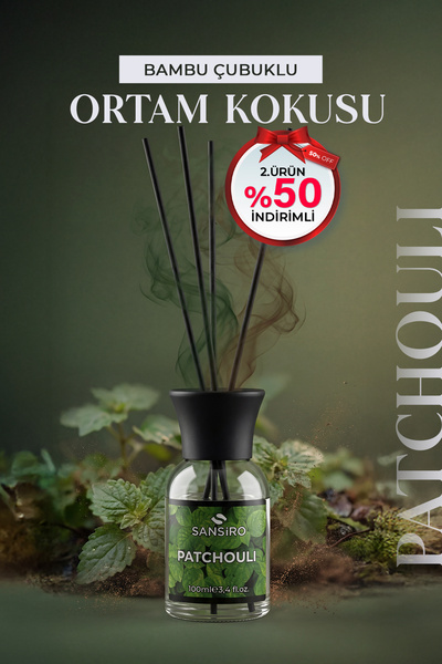 Sansiro Patchouli 100ml Bambu Çubuklu Ortam Kokusu
