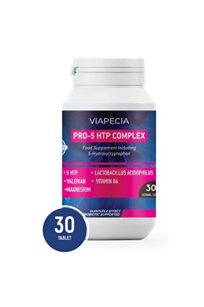 Viapecia Pro-5 HTP Probiyotik ve Multivitamin 30 Tablet - Yetişkinler için Ba...