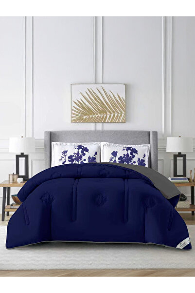 Donetella طقم لحاف من 3 قطع - مقاس كينج 260 × 240 سم، مصنوع من الألياف الدقيق...