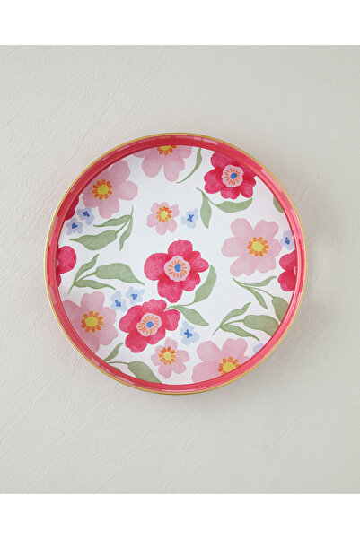 English Home Bright bloom tray 33 cm colorful