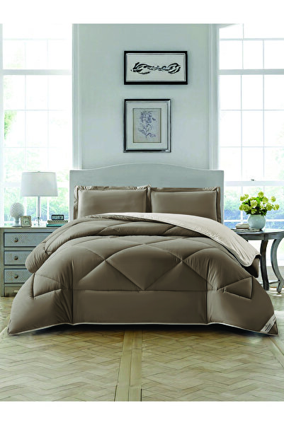 Donetella طقم لحاف من 3 قطع - مقاس كينج 260 × 240 سم، مصنوع من الألياف الدقيق...