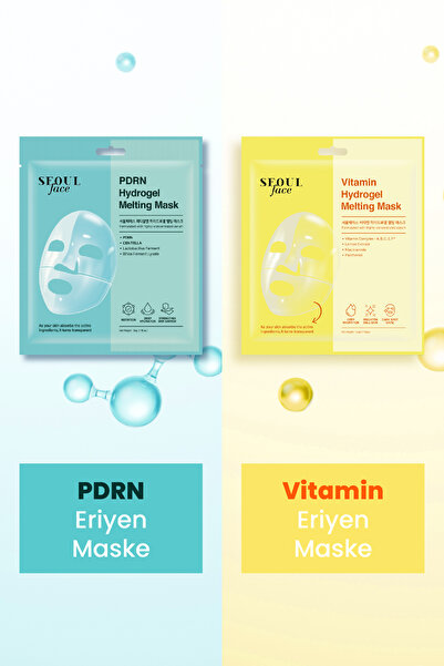 Dermal Pdrn Hydrojel Eriyen Maske Nemlendirici Şeffaf Jel Maske 34 gr. ve Vit...