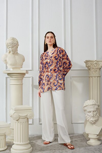 Naar Γυναικεία μπλούζα με μακρυμάνικο σχέδιο με λαιμόκοψη σε σχήμα V 23161355