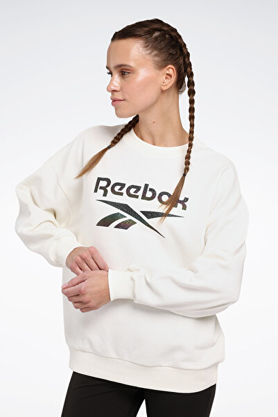 Reebok NEW ID REG CREW Ekru Kadın Sweatshirt