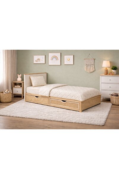 BEYAZLALE Tek Kişilik 3 Parça %100 Doğal Yün Uyku Seti | Yorgan + Ped + 1 Ade...