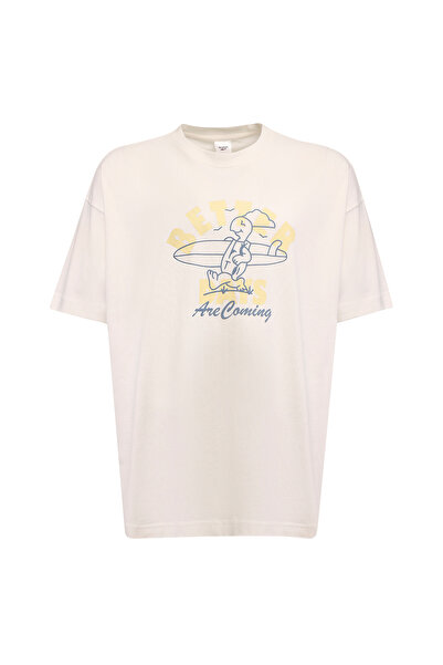 Reebok BETTER DAYS TEE Ekru Erkek Kısa Kol T-Shirt