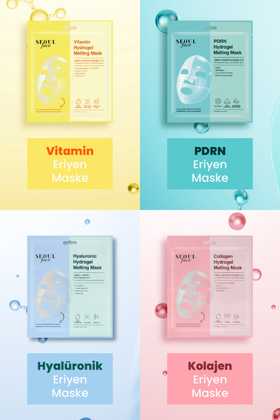 Dermal Melting Melting Transparent Moisturizing Mask Face Mask 4 Pieces 34 Gr.