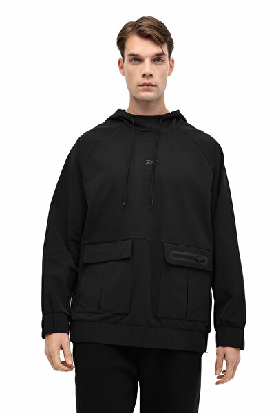 Reebok CUDA HOODIE Siyah Erkek Sweatshirt