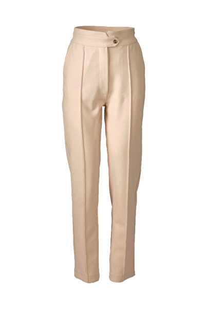 Ysatis Жіночі брюки бежевого кольору - вузькі штанини, звичайна талія 2324200...