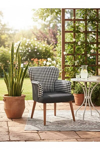 COLORMİX Crowbar Berjer Tekli Koltuk-cafe-ofis-balkon-teras-bahçe-Kazayağı Si...