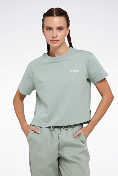 Reebok KIKIS TEE Yeşil Kadın Kısa Kol T-Shirt