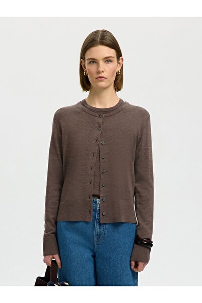 Selected Femme Strickjacke 100% Merinowoll