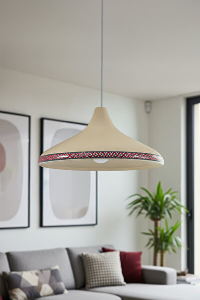 Marrien Nova Rug Modern Tekli Krem Metal Sarkıt (35 cm) Salon, Mutfak & Cafe ...