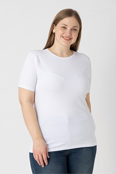 Orly More Kadın Likralı Kısa Kol Bluz Body