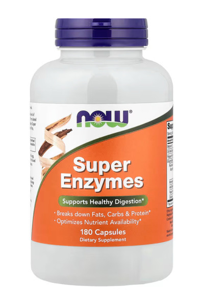 Now Foods Supplements, Super Enzymes, Formulated with Bromelain, Ox Bile, Pan...
