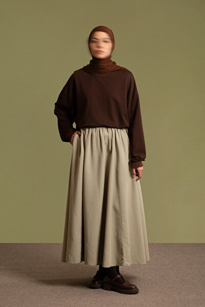 Lemaye Keten Etek - Haki