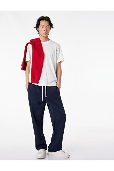 Koton Renk Bloklu Cepli Şardonlu Beli Bağcıklı Eşofman Altı