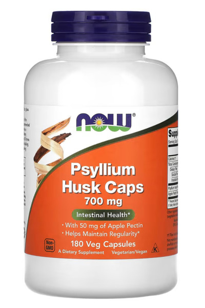Now Foods Supplements, Psyllium Husk Caps 700 mg with 50 mg of Apple Pectin, ...
