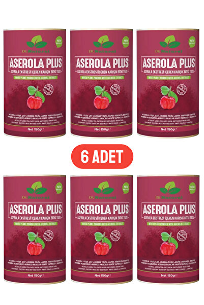 DRNATURAL 6 Adet Aserola Plus Acerola Ekstresi Içeren Karışık Bitki Tozu 150 Gr.