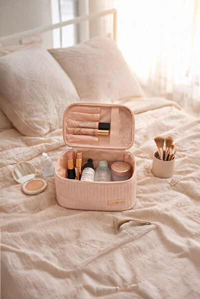 Genel Markalar Vega Suni Deri Kapitone Makyaj Düzenleyici Ve Seyahatçantası -...