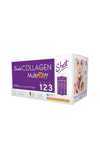 Suda Collagen كولاجين متعدد الأشكال بنكهة الخوخ 40 مل × 30 جرعة 10000 ملغ ببت...