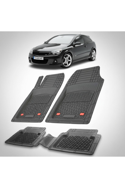 TEAMCAR Covorase Auto TeamCar®Tip Tavita Opel Astra H Coupe (2004-2014) Negru...